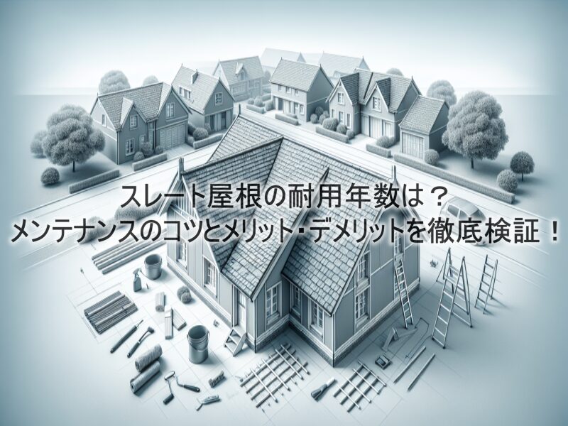 スレート屋根の耐用年数は？メンテナンスのコツとメリット・デメリットを徹底検証！