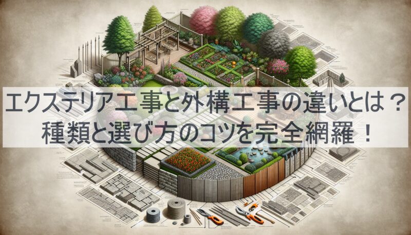 エクステリア工事と外構工事の違いとは？種類と選び方のコツを完全網羅！