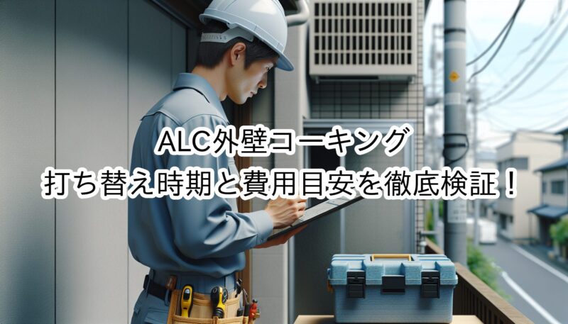 【完全保存版】ALC外壁のコーキング打ち替え時期と費用目安を徹底検証！