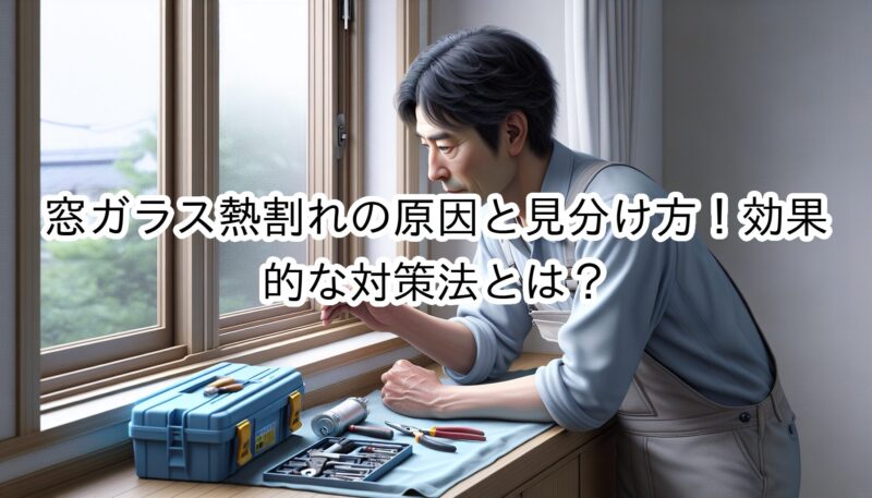 窓ガラス熱割れの原因と見分け方！効果的な対策法とは？