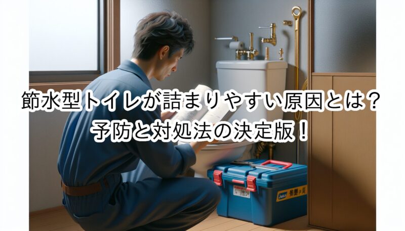 節水型トイレが詰まりやすい原因とは？予防と対処法の決定版！