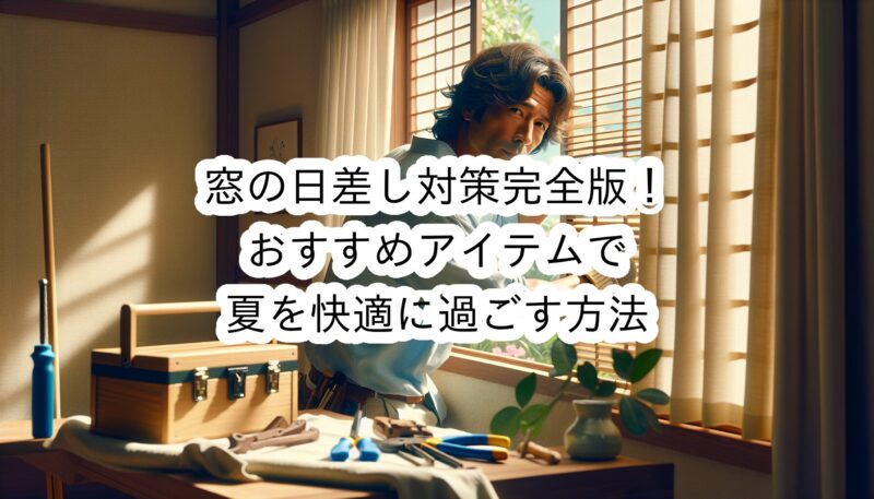 窓の日差し対策完全版！おすすめアイテムで夏を快適に過ごす方法