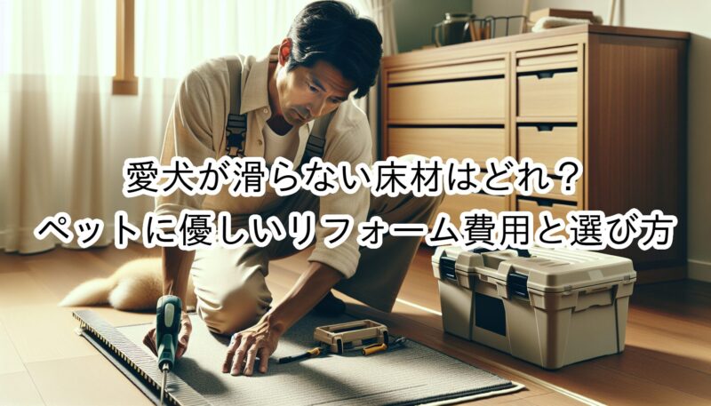 愛犬が滑らない床材はどれ？ペットに優しいリフォーム費用と選び方を紹介！